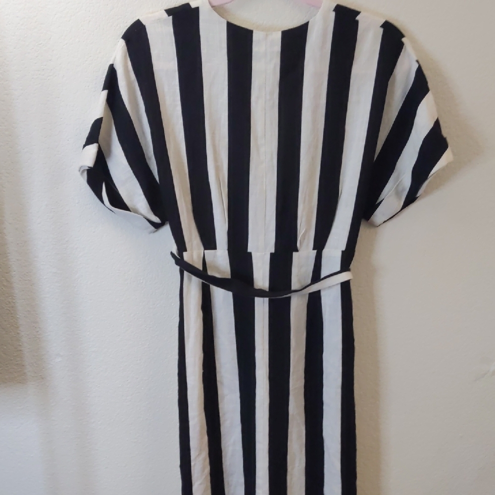 NWT Bardot Black and White Striped Maxi Dress Adley classic Sz 8 M - Picture 7 of 7